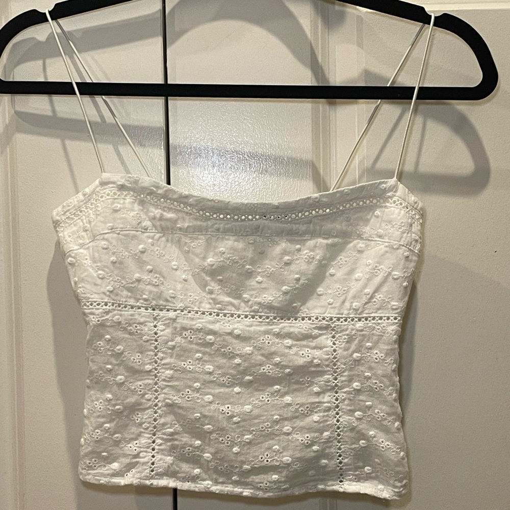 Princess Polly Aldine Top Ivory Sz: 0 NWOT